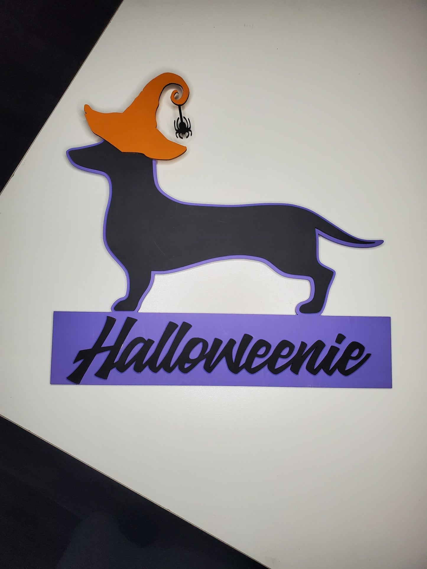Sign Leaner - Halloweenie