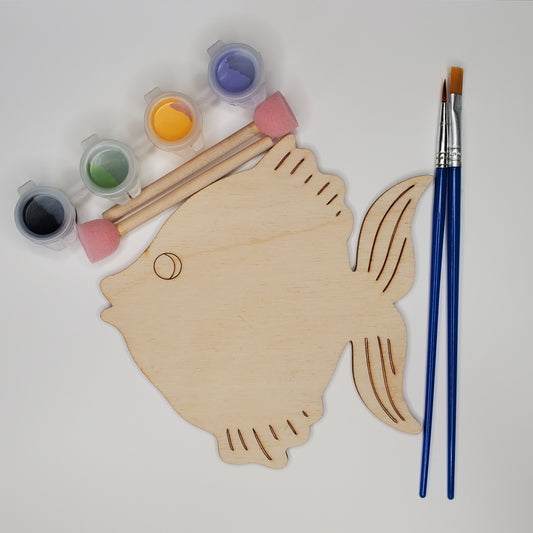 Wooden Sign - Spotted Fish