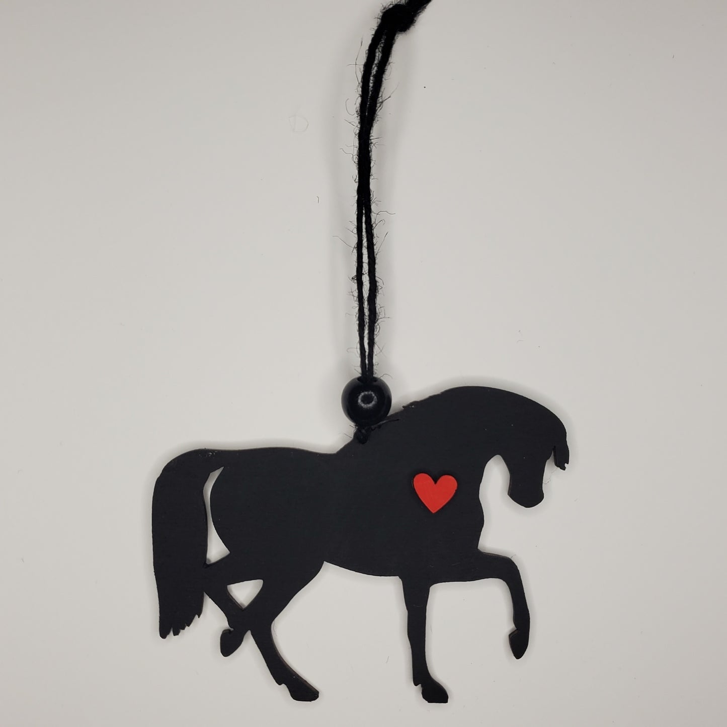 Wood Ornament, Car Charm - Horse