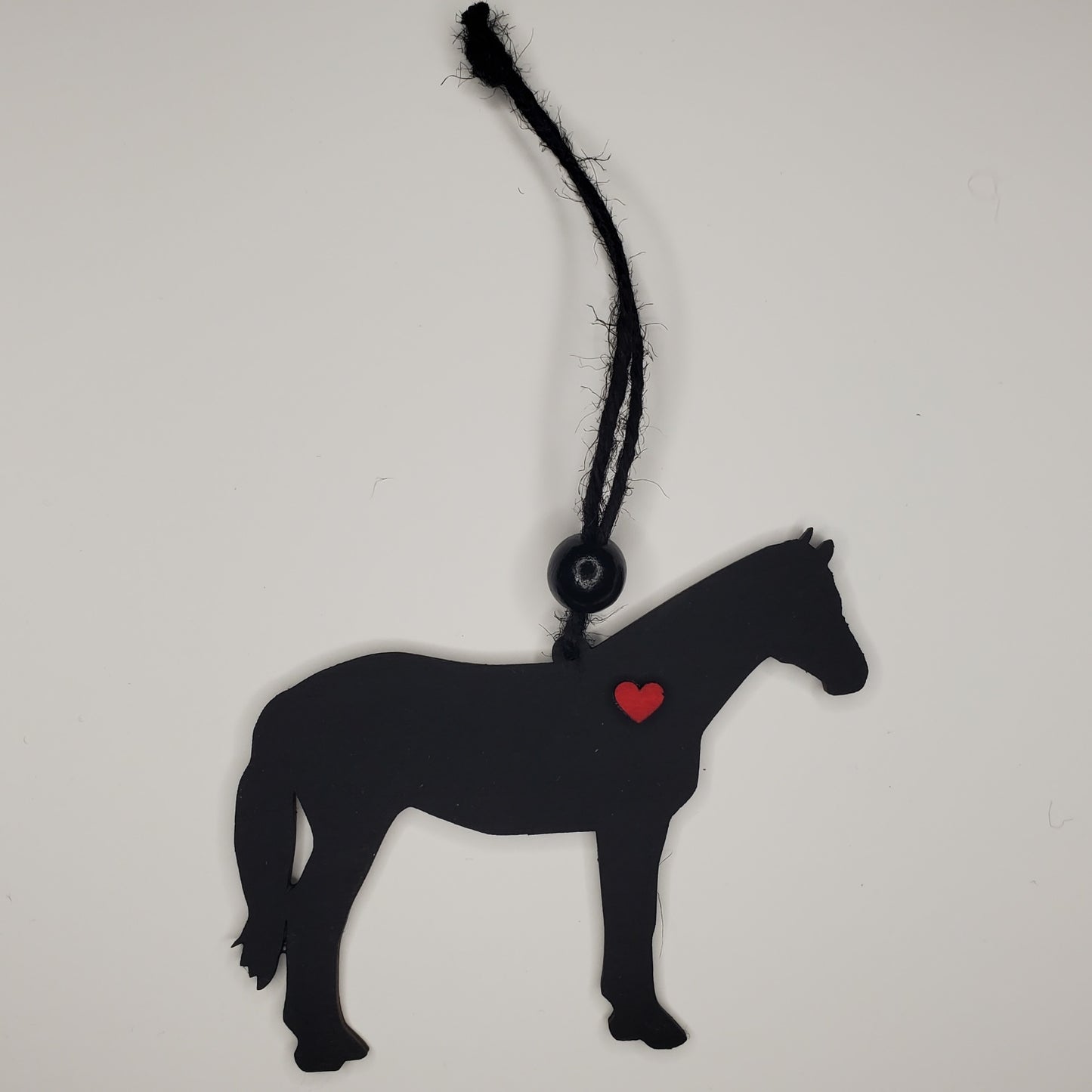 Wood Ornament, Car Charm - Horse