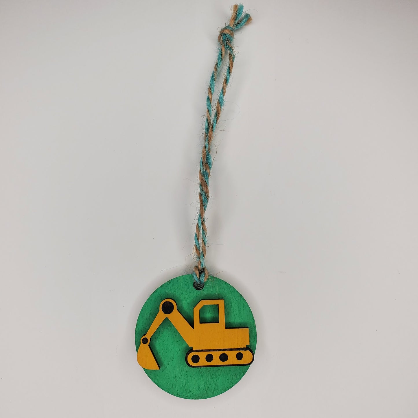 Wood Ornament - Excavator Ornament