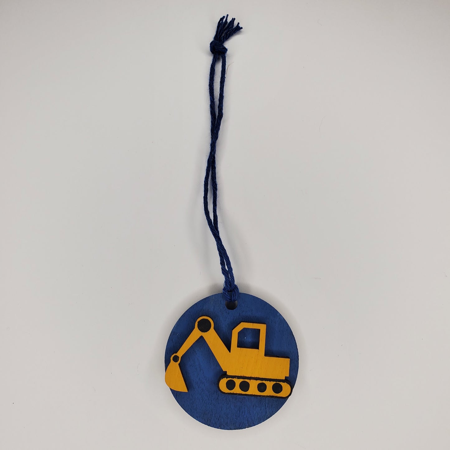 Wood Ornament - Excavator Ornament