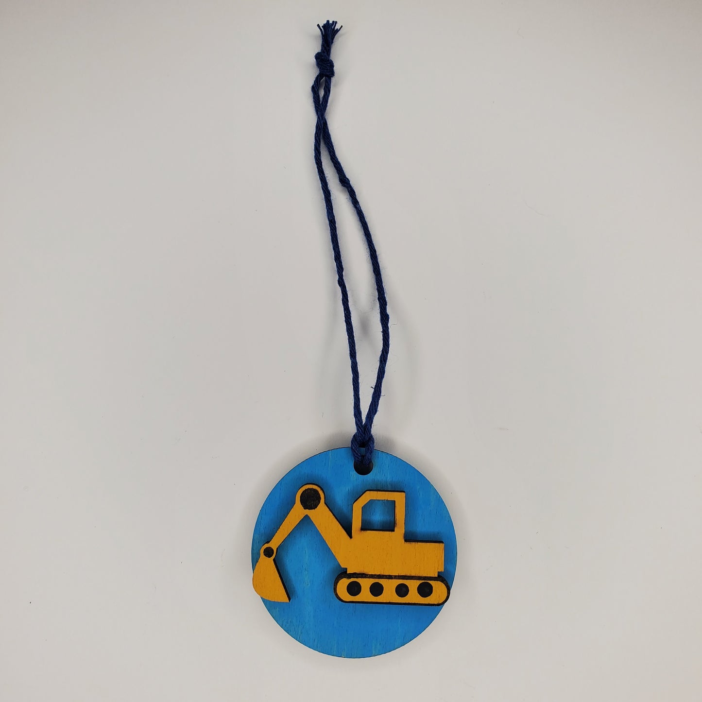 Wood Ornament - Excavator Ornament