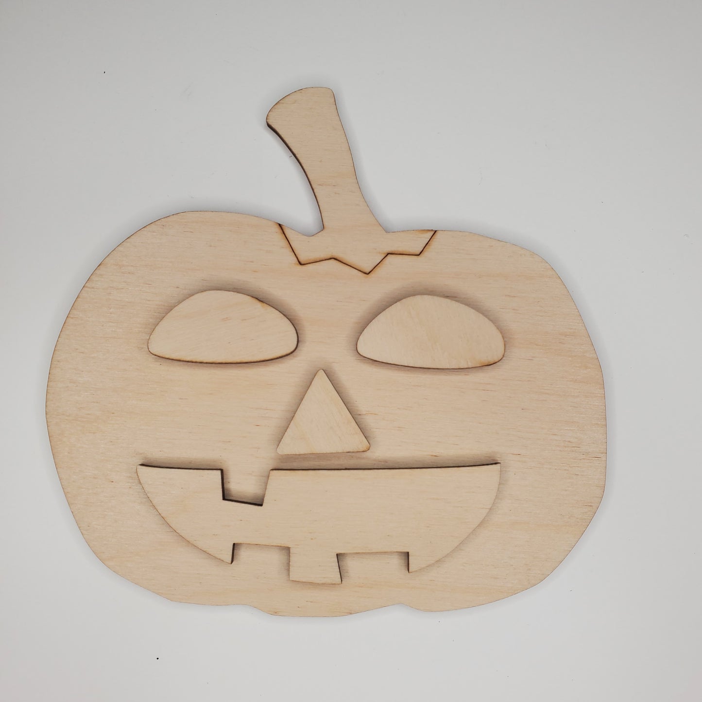 Wooden Sign - Pumpkin Face