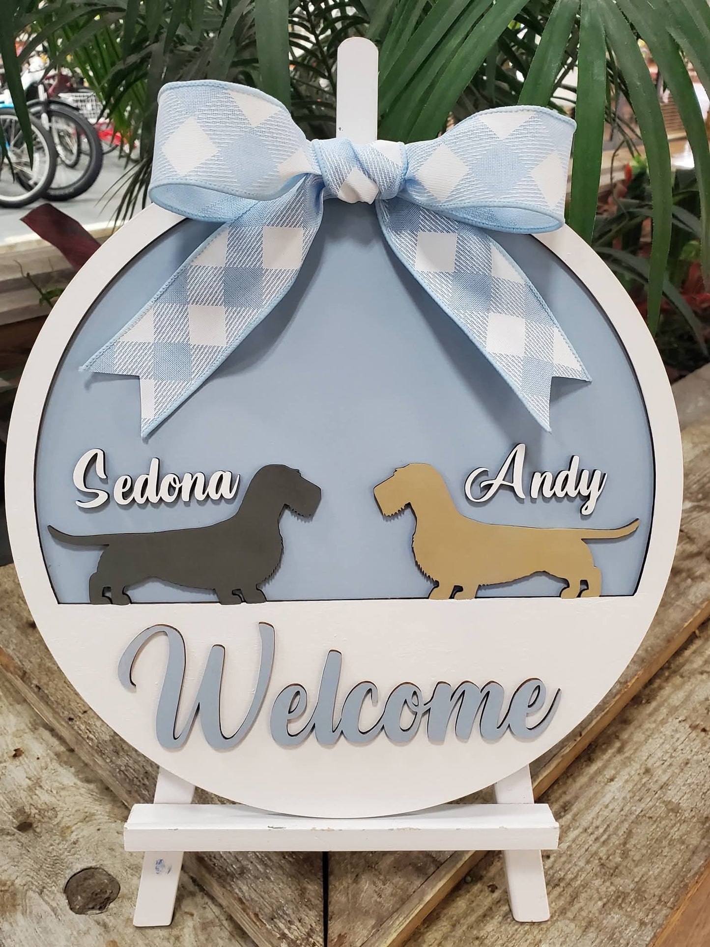 Door Round - Personalized Dog