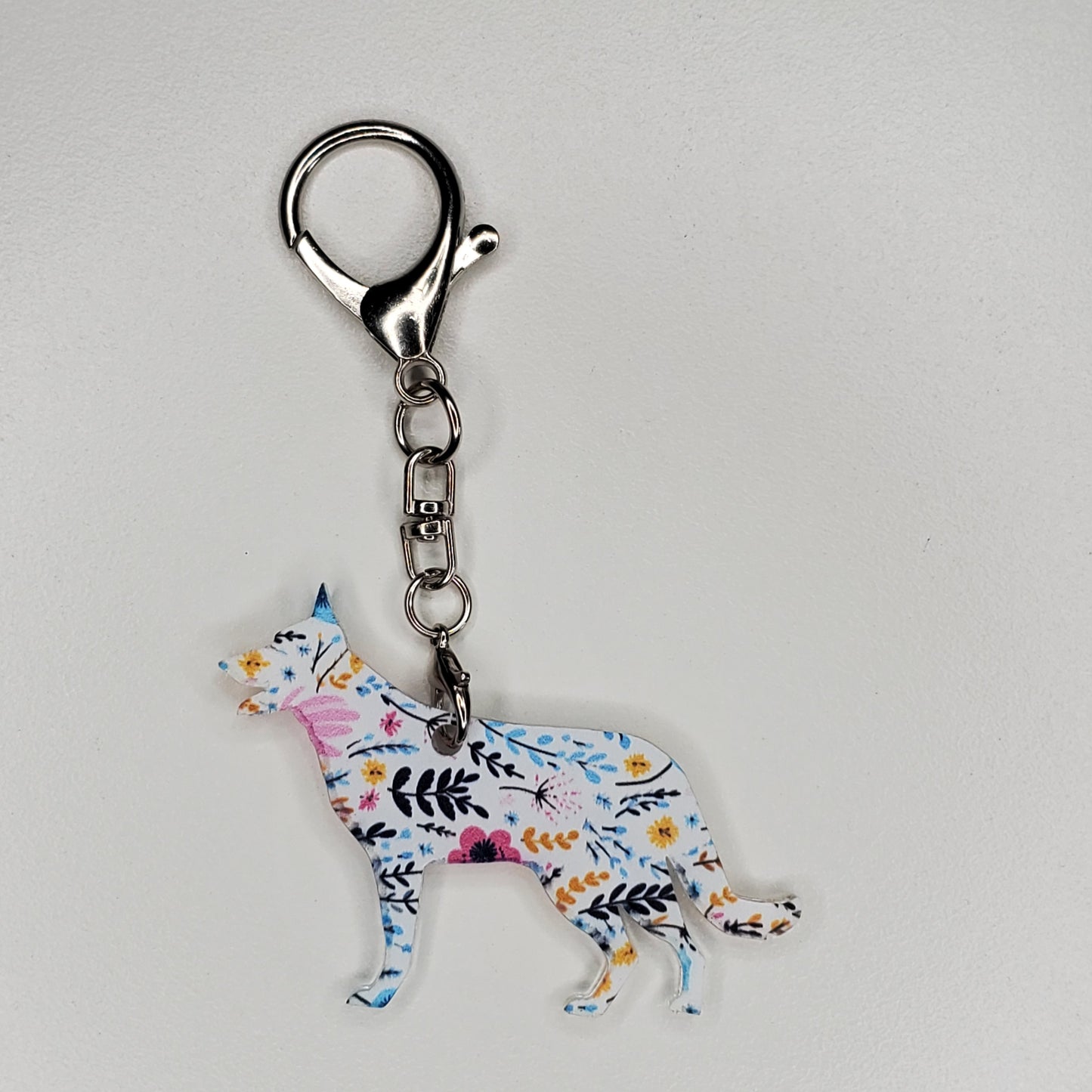 Acrylic Purse Charm - German Shepherd