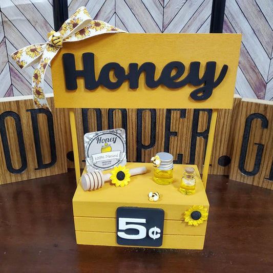 Wooden Stand - Honey Bee - Mini Decorative