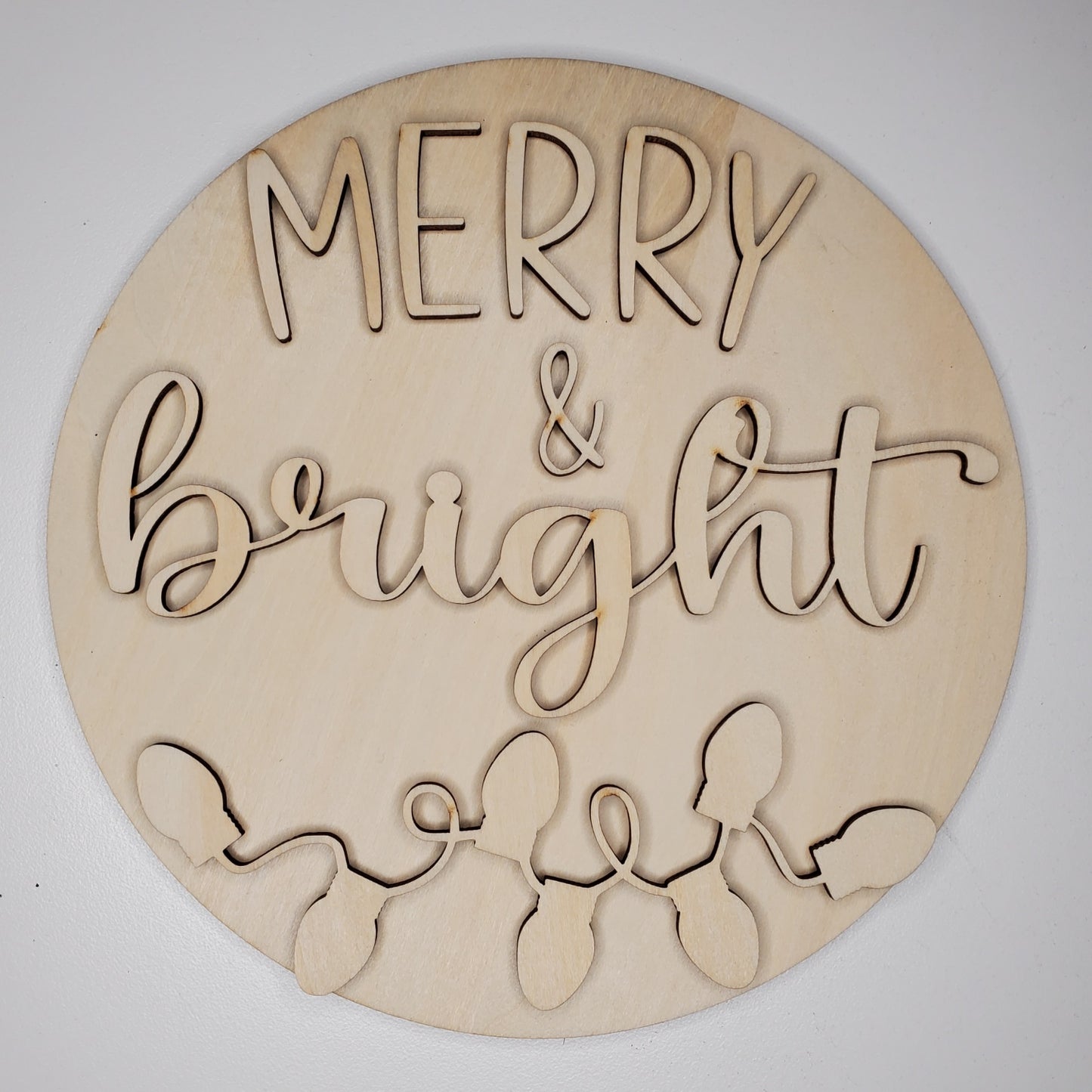 Round Door Hanger - Merry & Bright