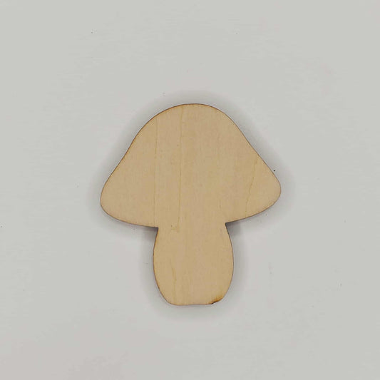 Wooden Mushroom Shaped Cutout for DIY