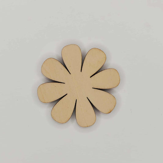 Wooden Flower Cutout Piece for DIY