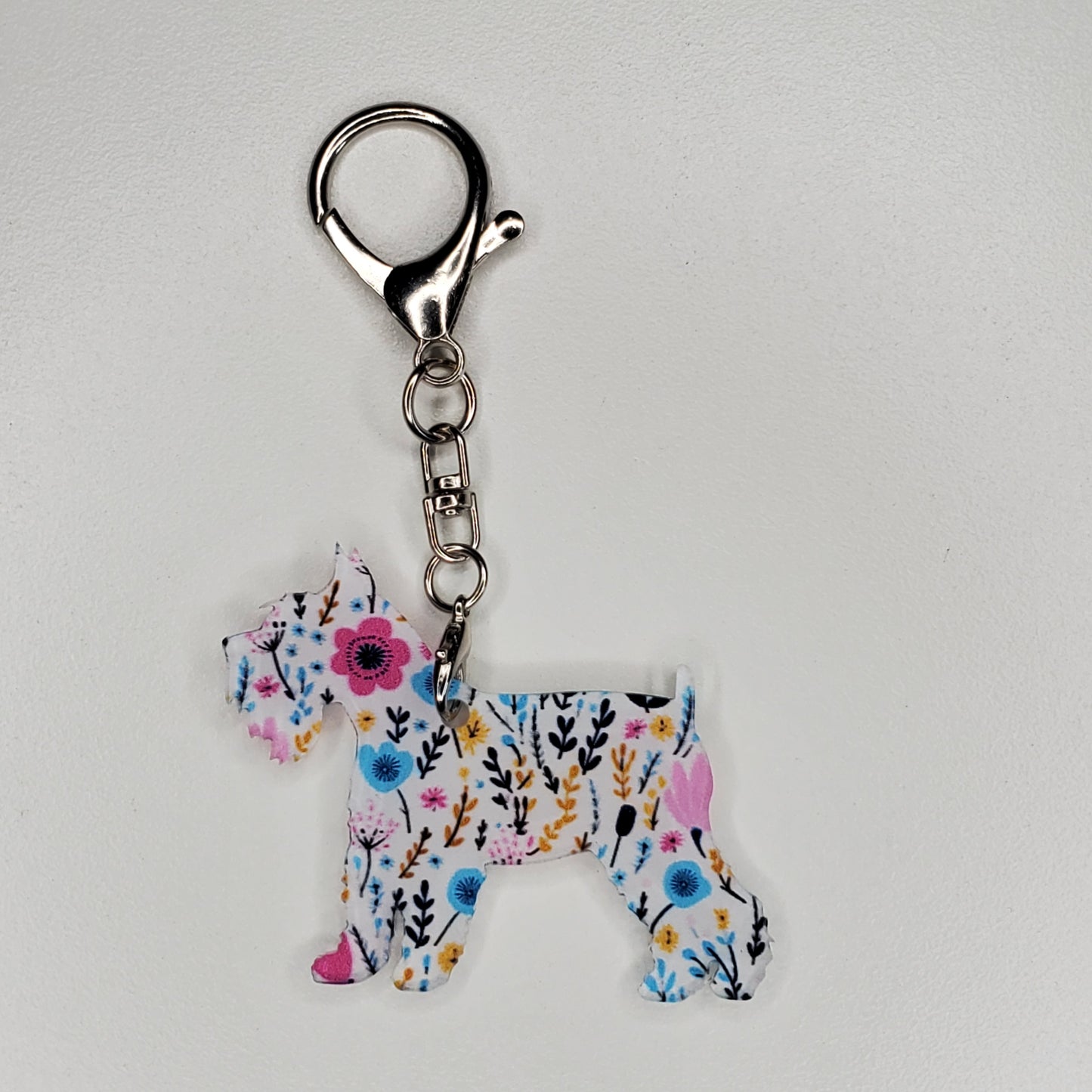 Acrylic Purse Charm - Schnauzer