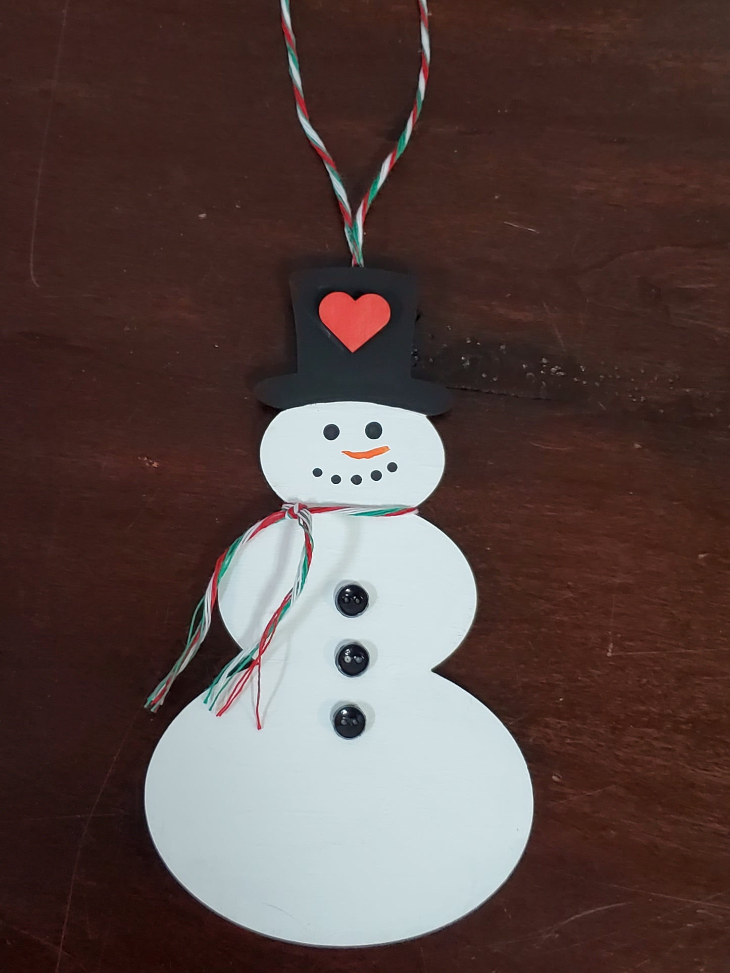 Wood Ornament - Snowman
