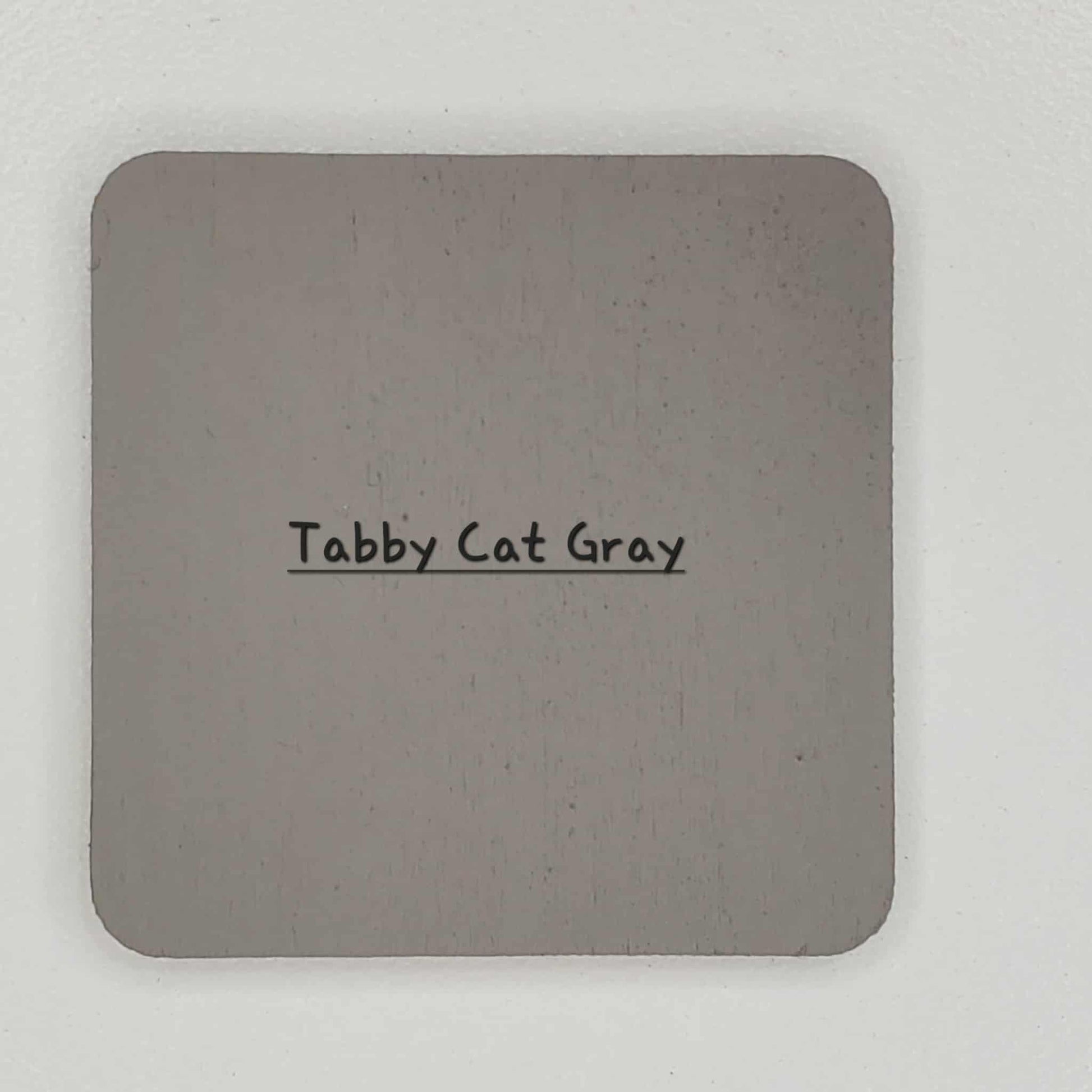 Tabby Cat Gray dog-shaped ornament with a red heart Wired Dachshund.