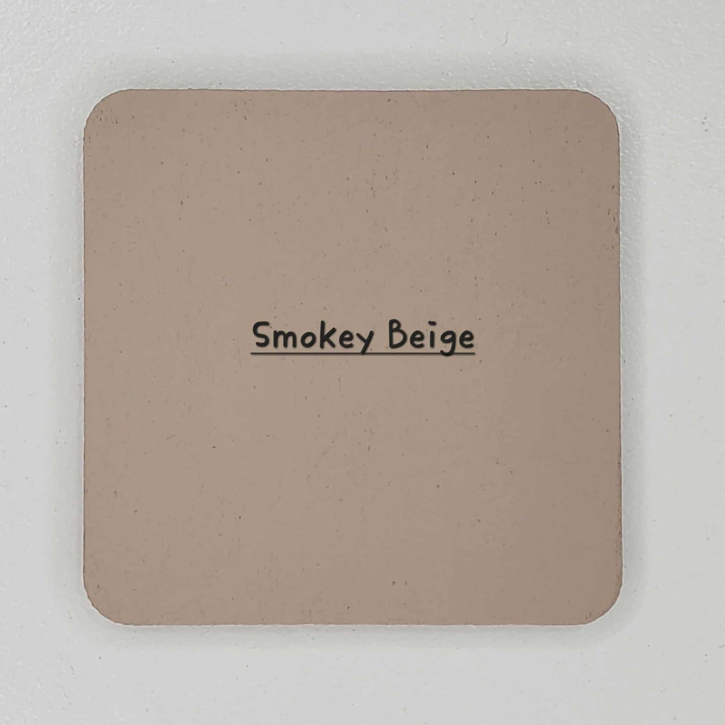Smokey Beige dog-shaped ornament with a red heart Wired Dachshund.