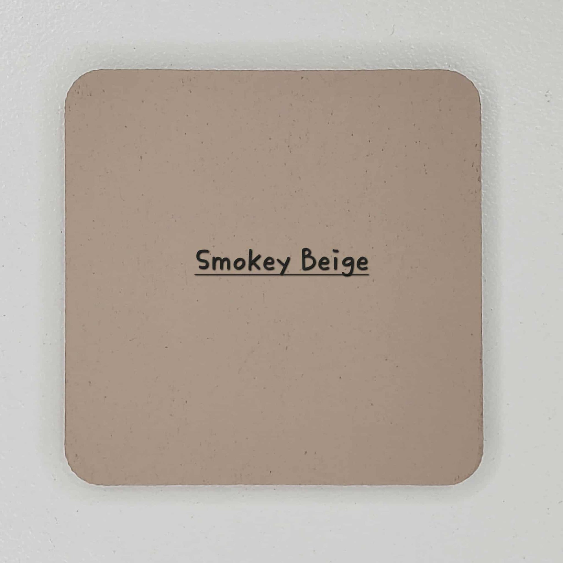 Smokey Beige dog-shaped ornament with a red heart Wired Dachshund.