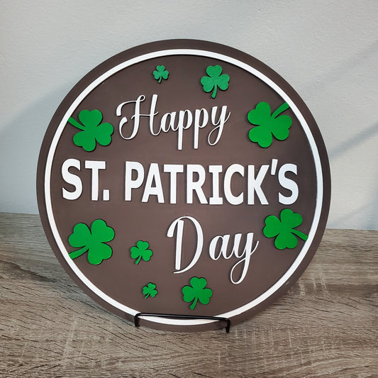 Round Door Hanger - Happy St. Patrick's Day