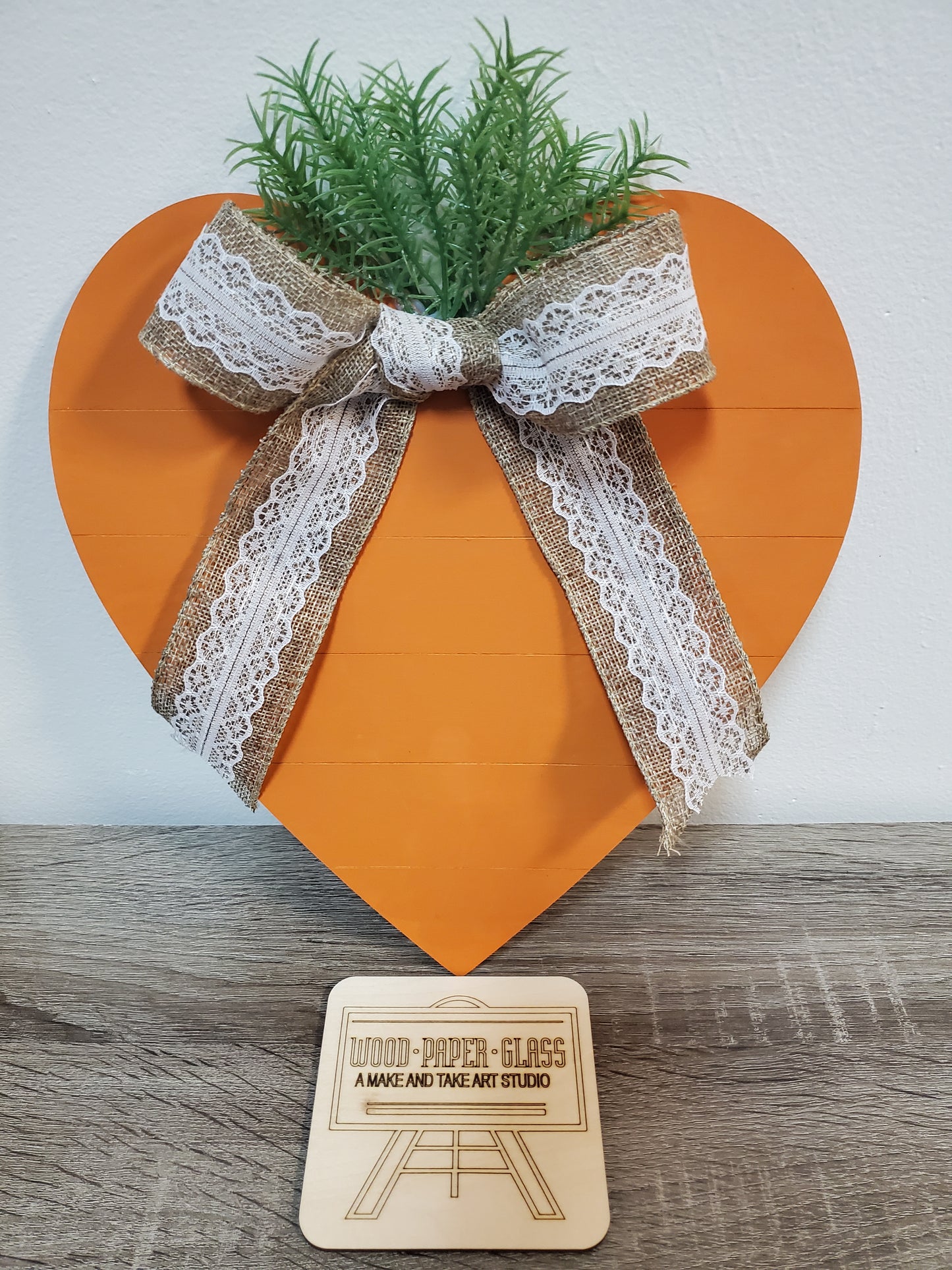 Door Hanger - Carrot Heart