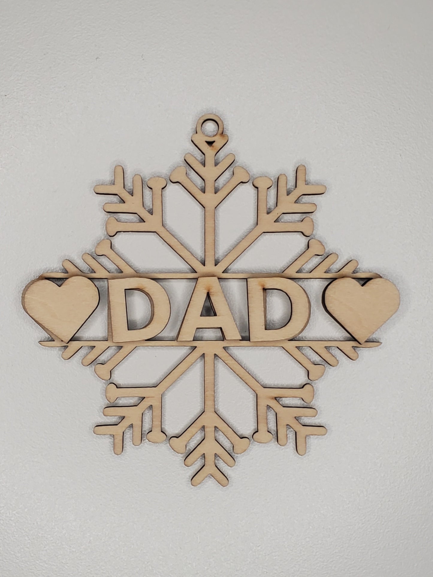 Dad Snowflake Ornament