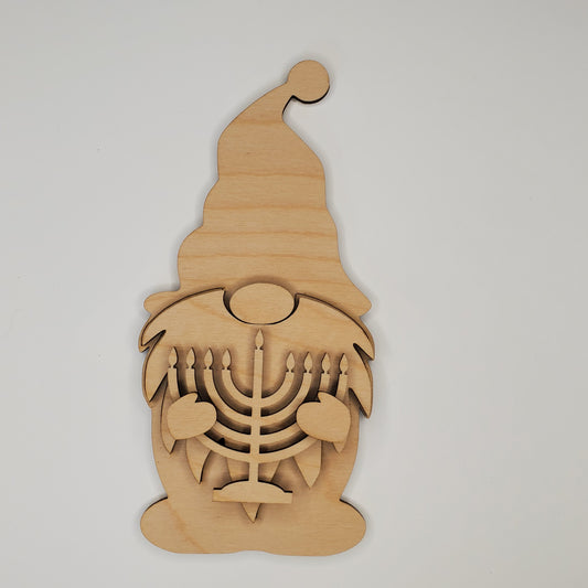 Wooden Sign - Hanukkah Gnome