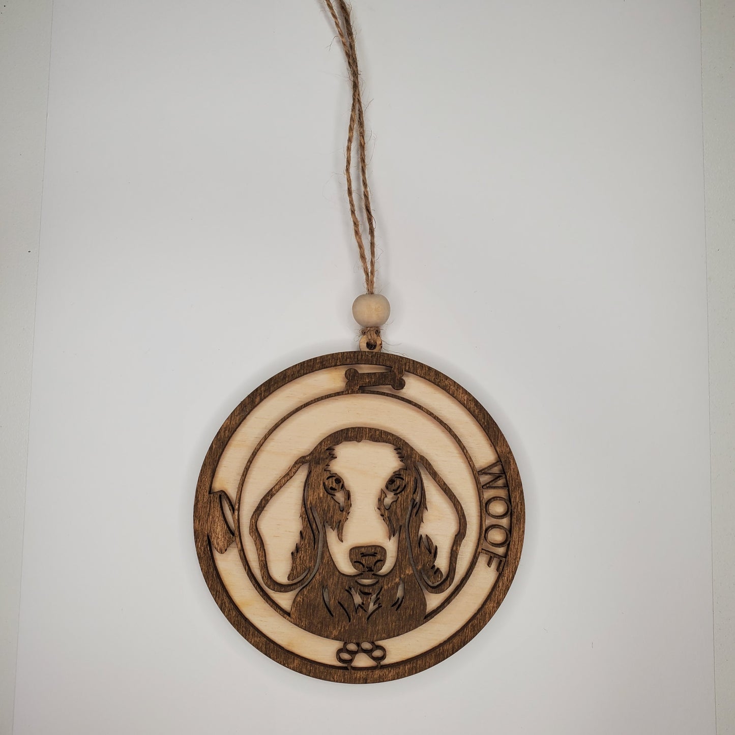 Wooden Ornament - Dachshund Ornament