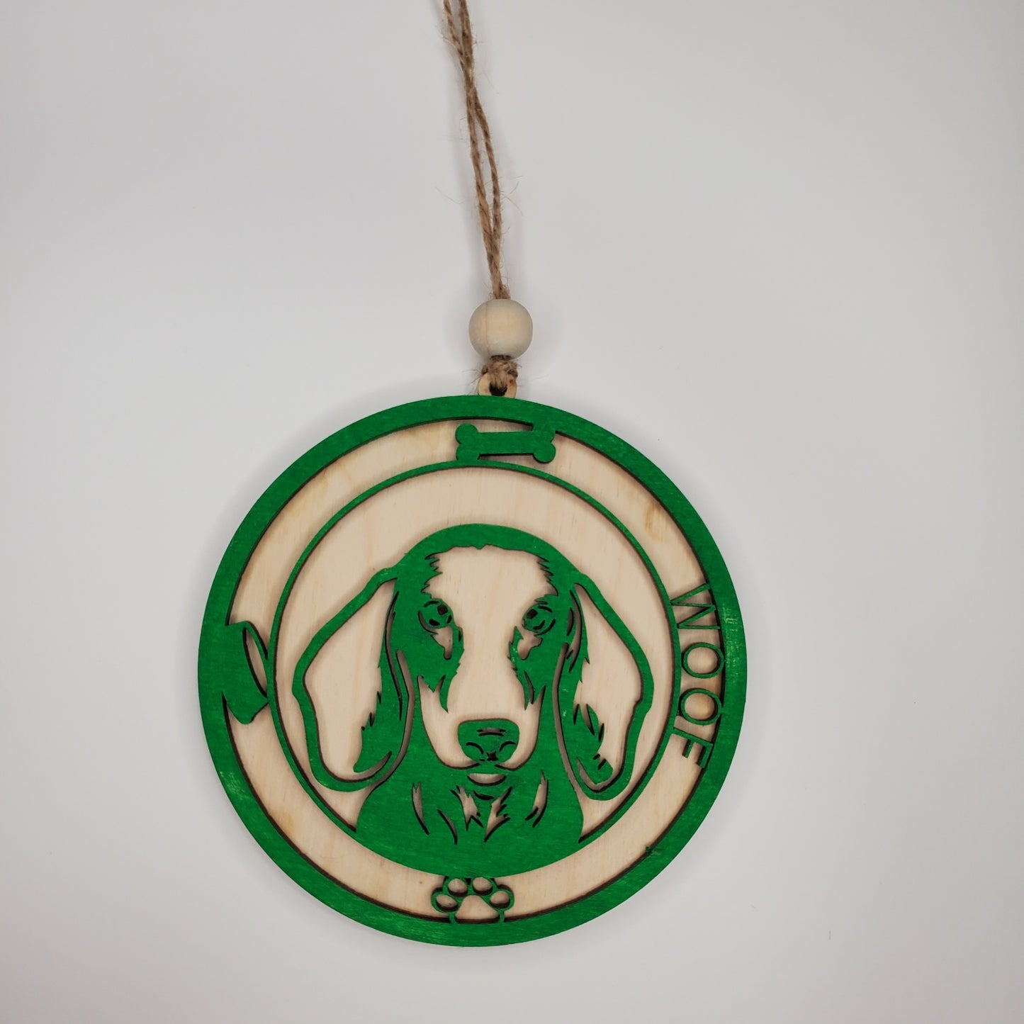 Wooden Ornament - Dachshund Ornament