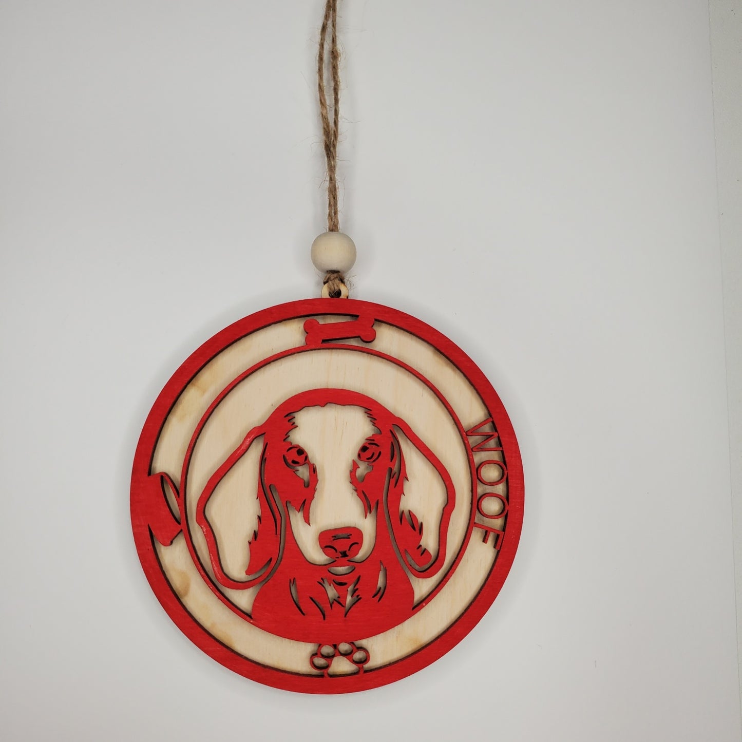 Wooden Ornament - Dachshund Ornament