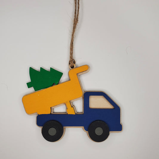 Dump Truck with Tree Ornament