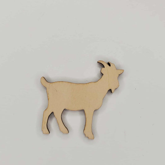 Wooden Goat cutout piece for DIY