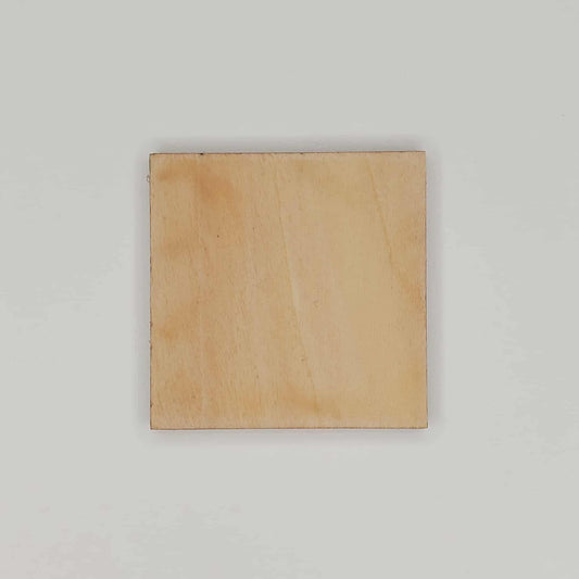 Wooden Square Shaped Cutout Piece for DIY