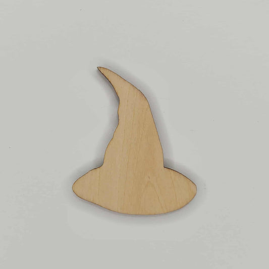 Wooden Witch Hat Shaped Cutout Piece for DIY