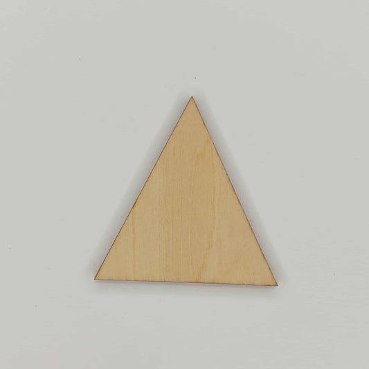 Wooden Triangle Shaped Cutout Piece for DIY