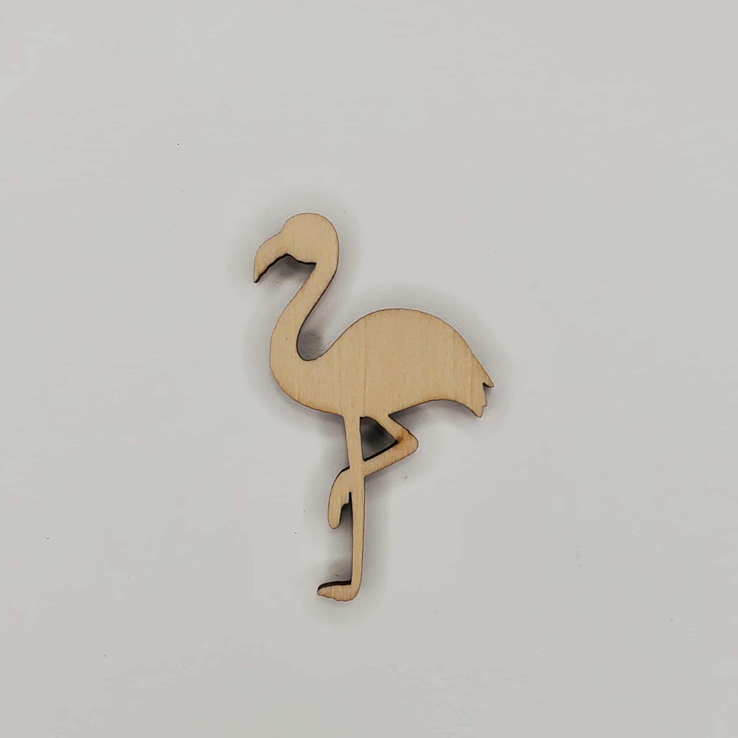 Wooden Flamingo Shaped Cutout Piece for DIY