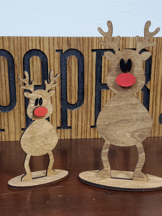 Wooden Stand - Reindeer