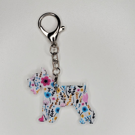 Acrylic Purse Charm - Schnauzer