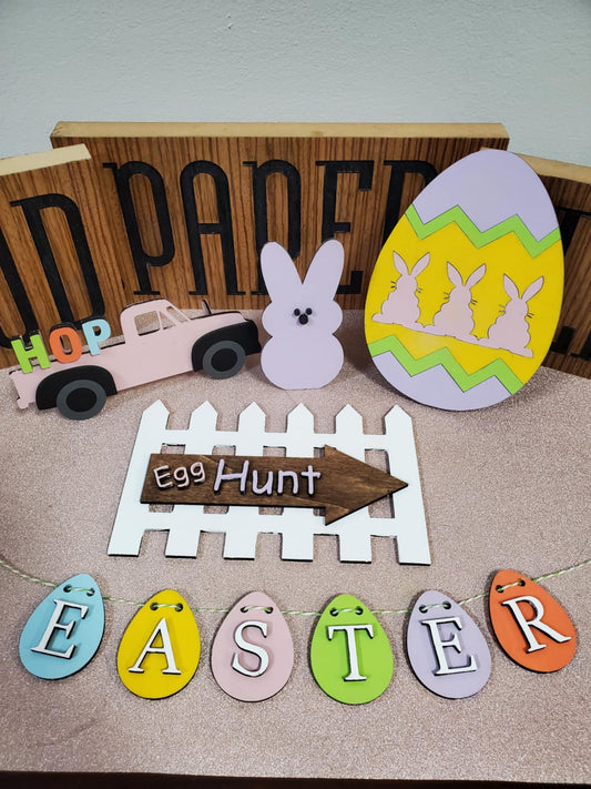 Easter - 5 Piece Tiered Tray Set