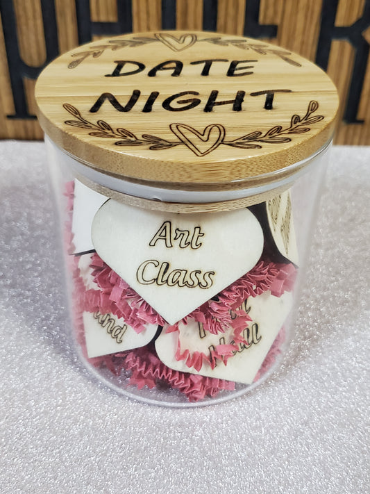 Wood and Glass - Date Night Jar